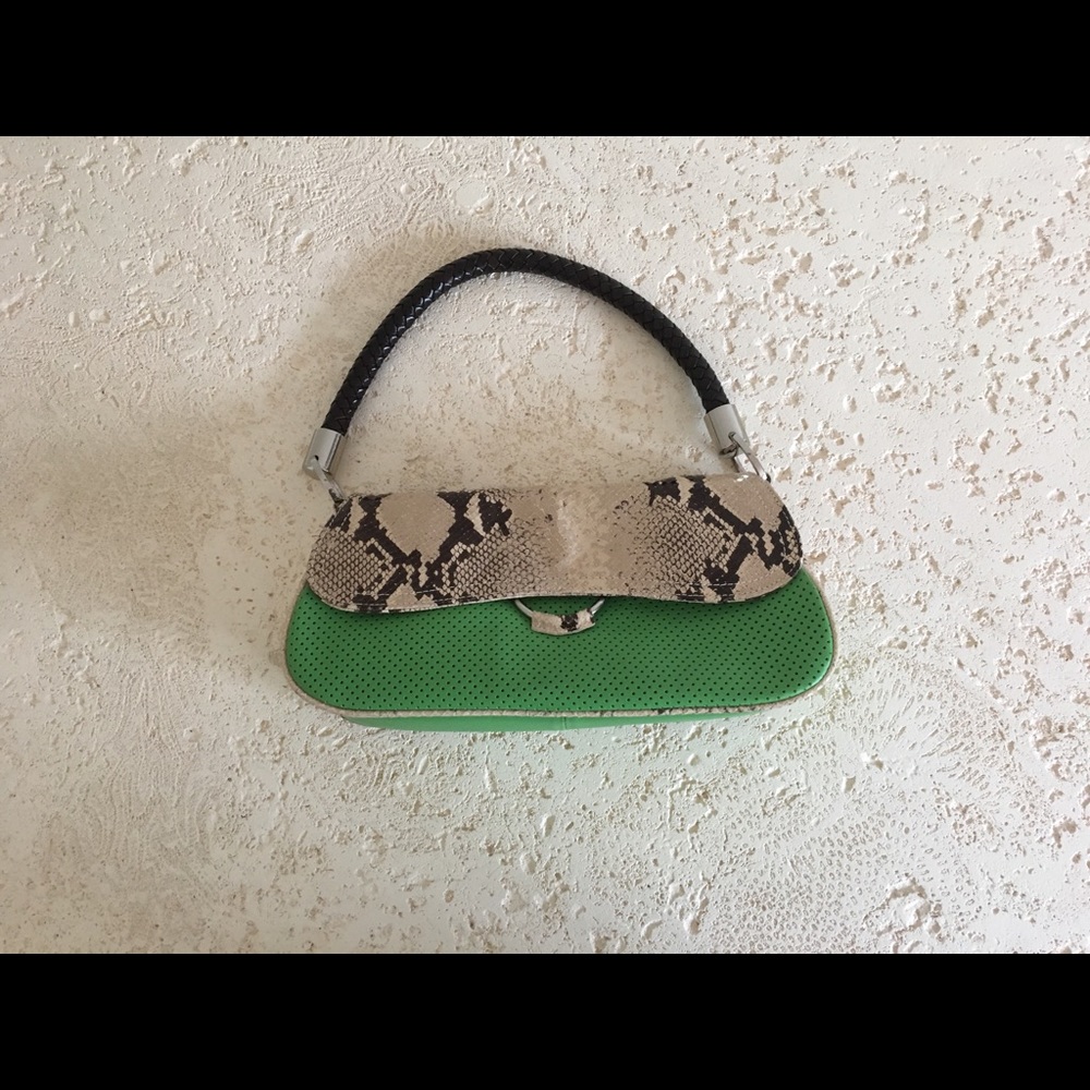 Adrienne Vittadini Snakeskin/Leather Handbag